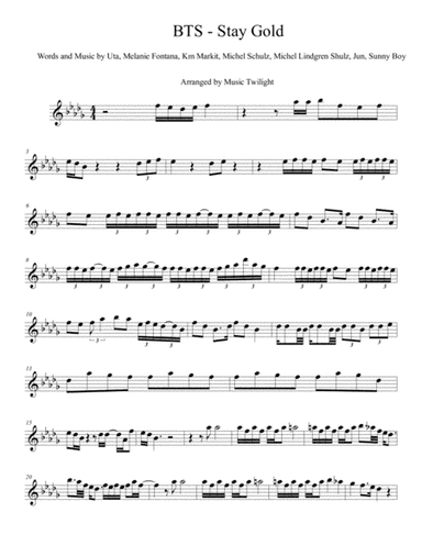 Stay Gold (arr. Music Twilight)