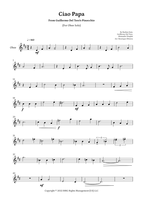 Ciao Papa (arr. Henrique Oliveira)