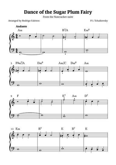 Sugar Plum Fairy theme (arr. Rodrigo Faleiros)