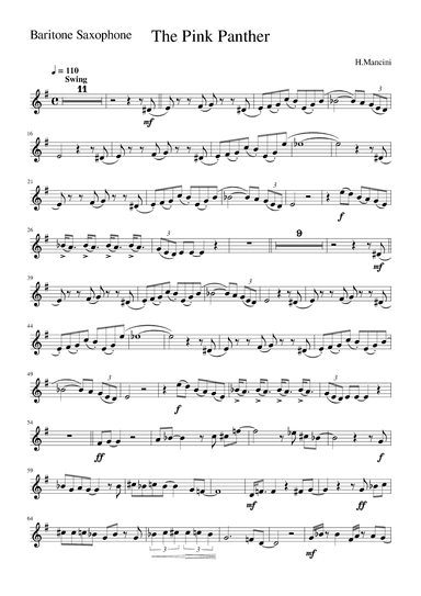 The Pink Panther (arr. Zachary Corbett)