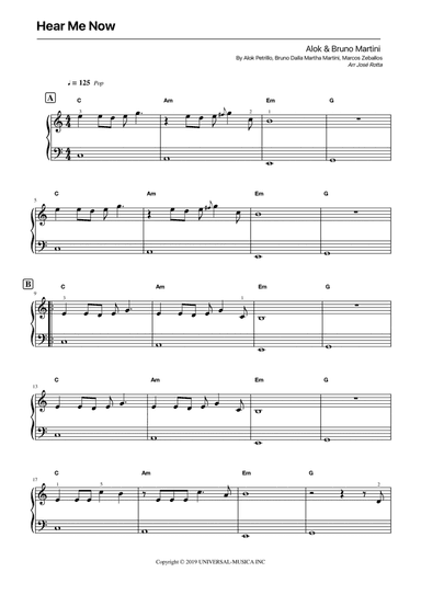 Hear Me Now (arr. José Rotta)