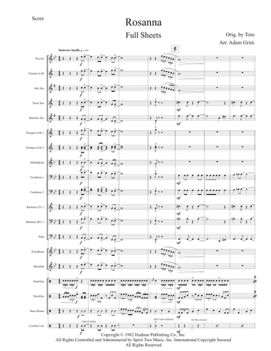 Rosanna (arr. Adam Grim)
