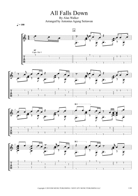 All Falls Down (arr. Antonius Agung Setiawan)