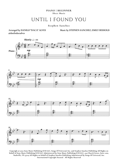 Until I Found You (arr. Danilo "Daca" Alves)