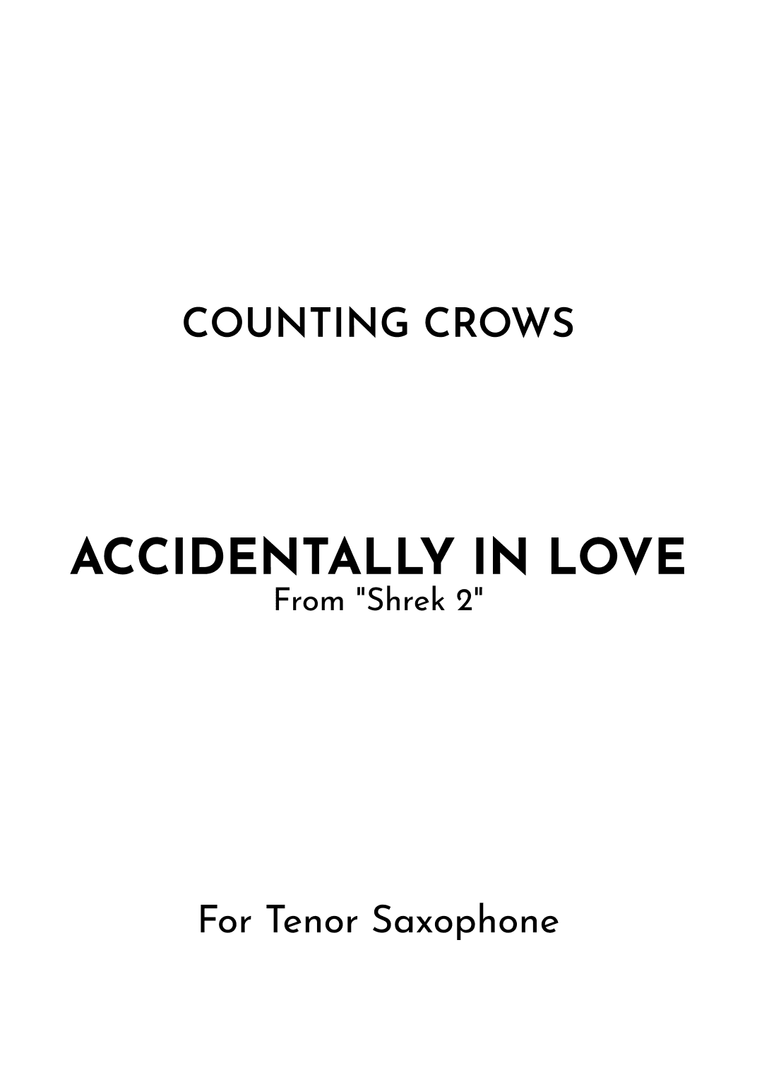 Accidentally In Love (arr. Jireh J.)