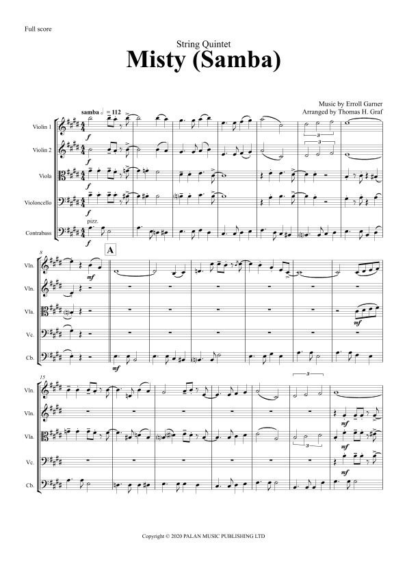 Misty (arr. Thomas Graf)