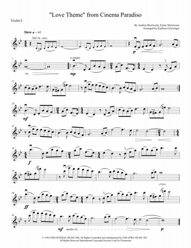 Cinema Paradiso (arr. Kathryn Griesinger)