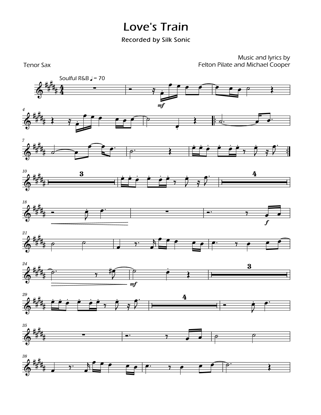 Love's Train (arr. David Lartey)