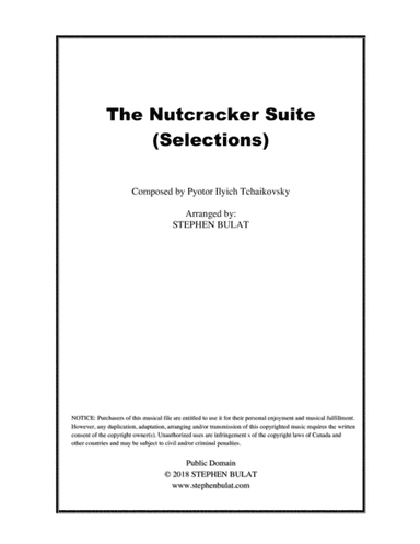 The Nutcracker Suite (Selections) - Lead sheet (melody & chords) in original keys (arr. Stephen Bulat)