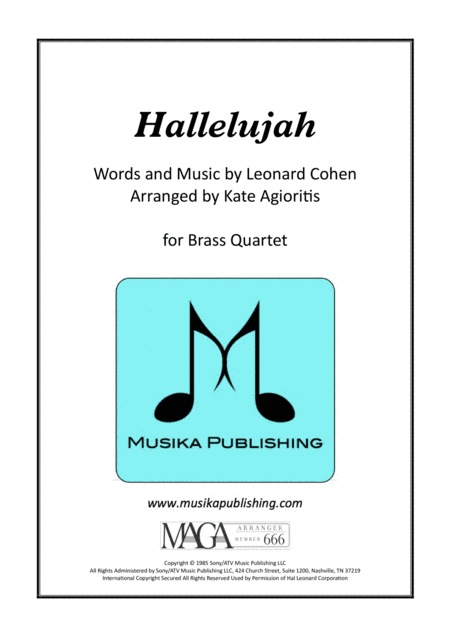 Hallelujah (arr. Kate Agioritis)
