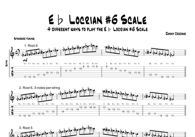 Eb Locrian #6 Scale (4 Ways to Play)