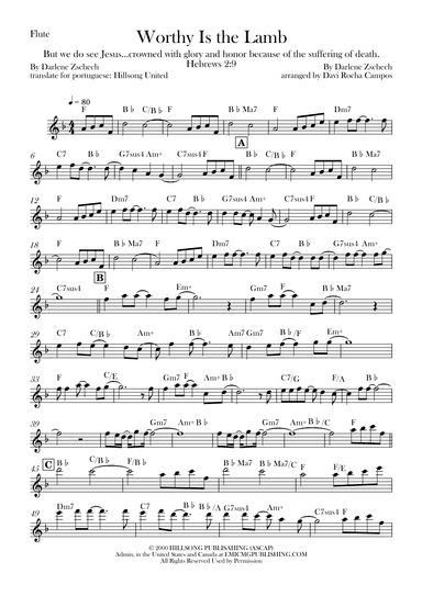 Worthy Is The Lamb (arr. Davi Rocha Campos)