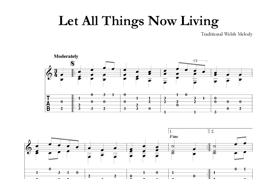Let All Things Now Living (arr. Mark Phillips)