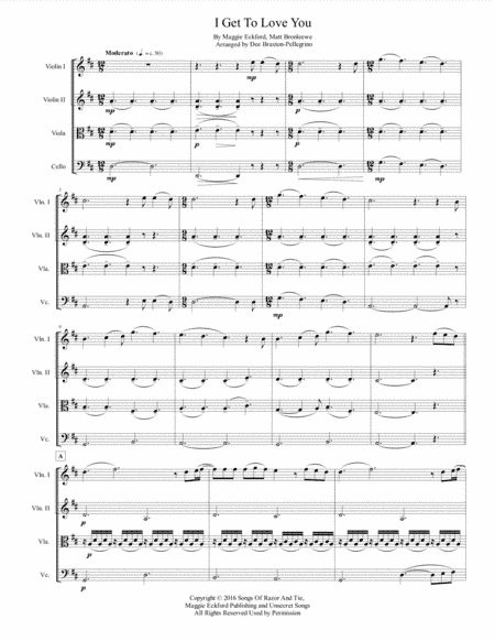 I Get To Love You (arr. Dee Braxton-Pellegrino)