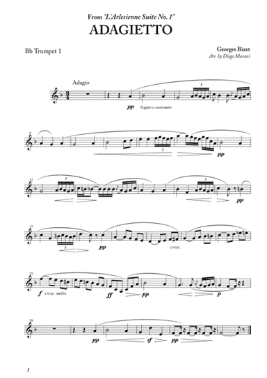 Adagietto from "L'Arlesienne Suite No. 1" for Brass Quintet (arr. Diego Marani)