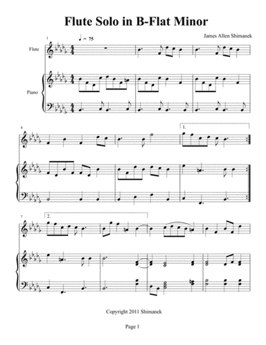 Flute Solo In Bb Minor