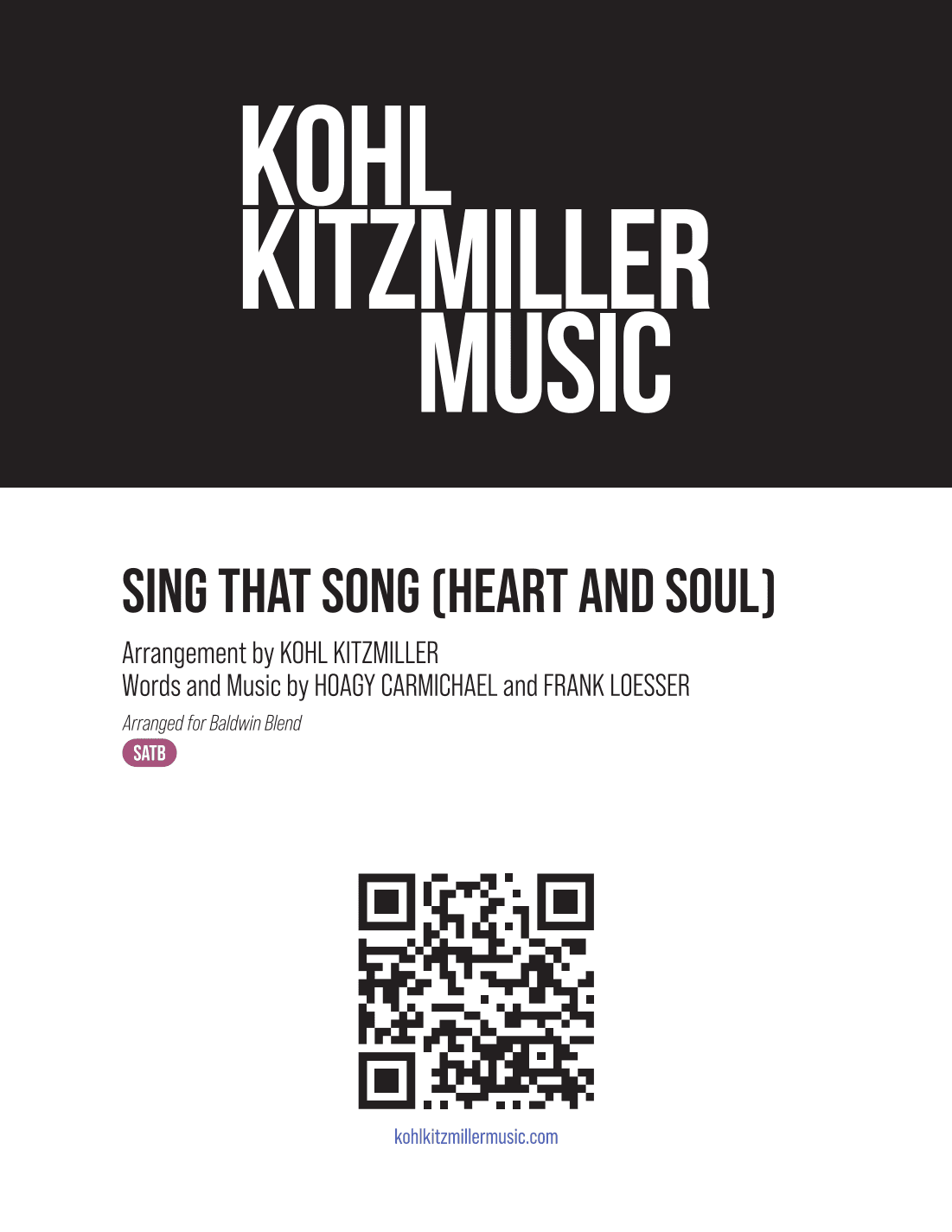 Heart And Soul (arr. Kohl Kitzmiller)
