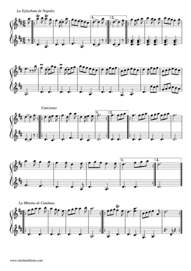 La Esfachata de Napoles, Canciones and La Minona de Cataluna (Gaspar Sanz) (arr. Blue Yates)