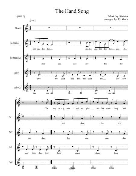 The Hand Song (arr. Jeff Peckham)