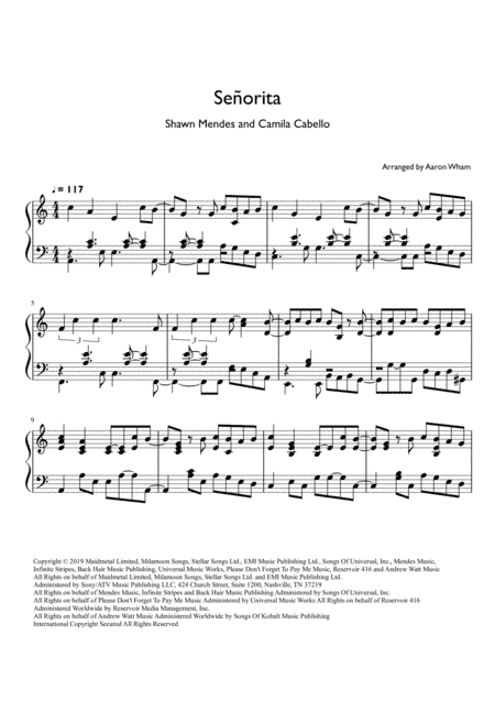 Senorita (arr. Aaron Wham)