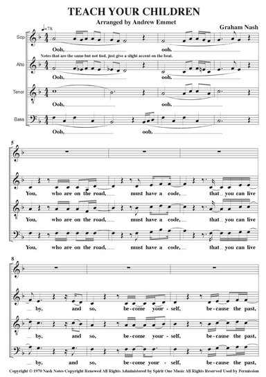 Teach Your Children (arr. Andrew Emmet)