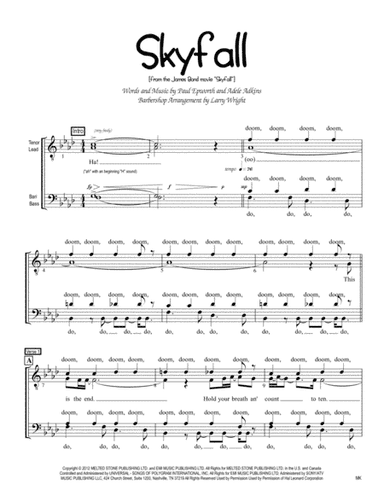 Skyfall (arr. Larry Wright)