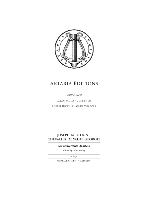 Six Concertante Quartets - Score Only (arr. Artaria Editions)
