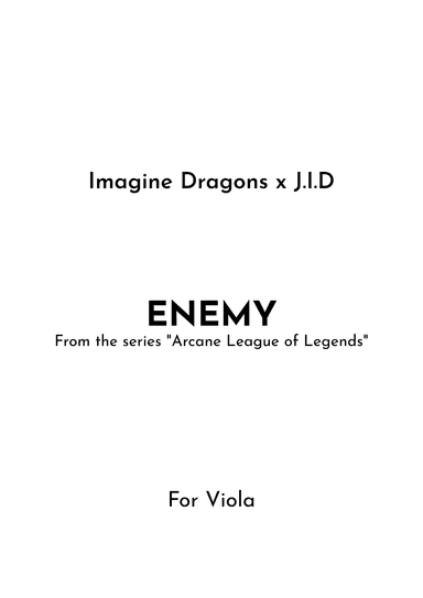 Enemy (arr. Jireh J.)