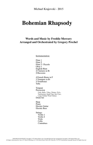 Bohemian Rhapsody (arr. Gregory Prechel)