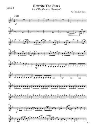 Rewrite The Stars (arr. Elizabeth Lister)