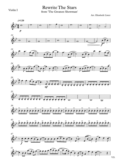 Rewrite The Stars (arr. Elizabeth Lister)
