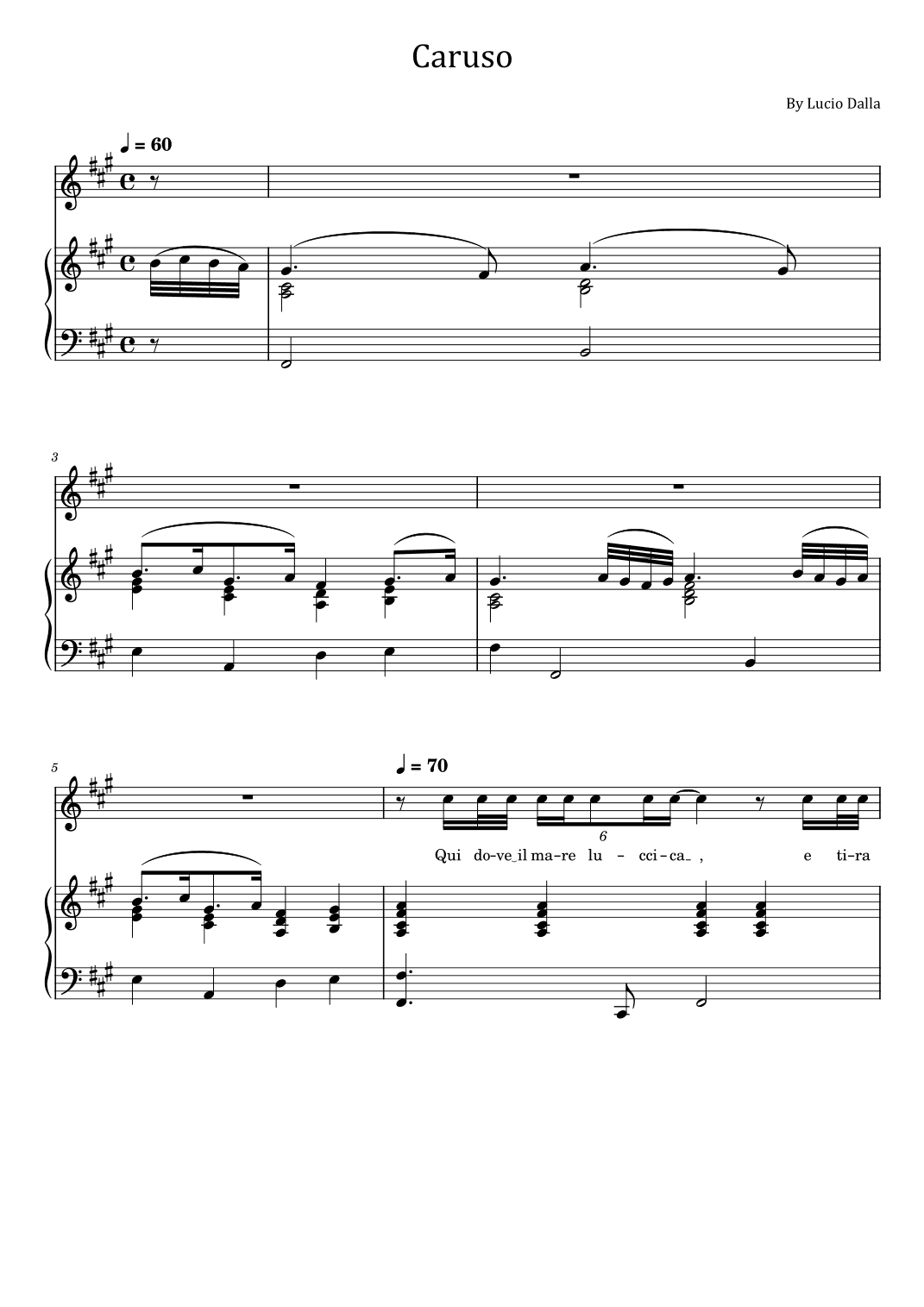 Caruso (arr. poon)