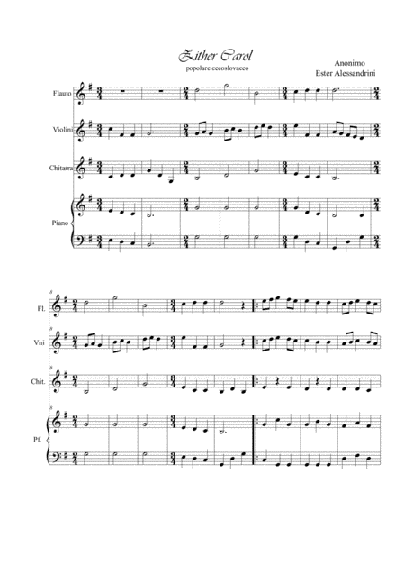 Zither Carol quartet (arr. Ester Alessandrini)