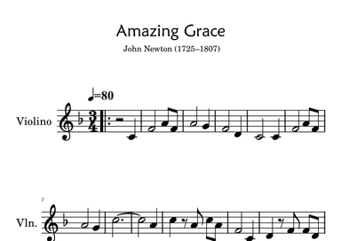 Amazin Grace - Easy Violin (arr. Ygor Nunes)