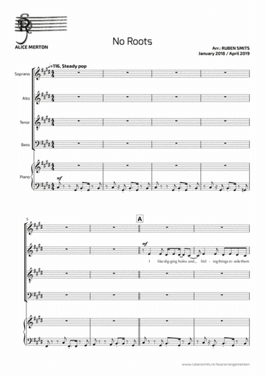 No Roots (arr. Ruben Smits)