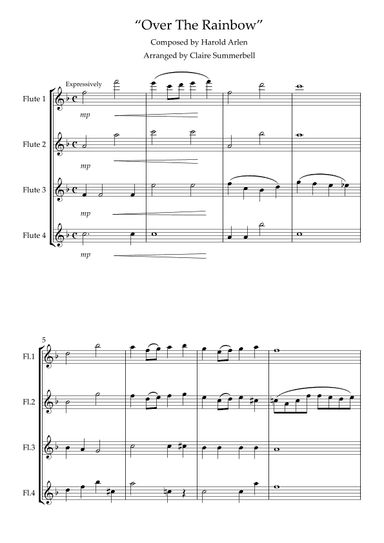 Over The Rainbow (arr. Claire Summerbell)