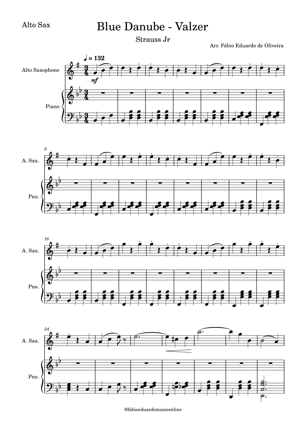 The Blue Danube (Strauss) (arr. Fabio Eduardo de Oliveira)