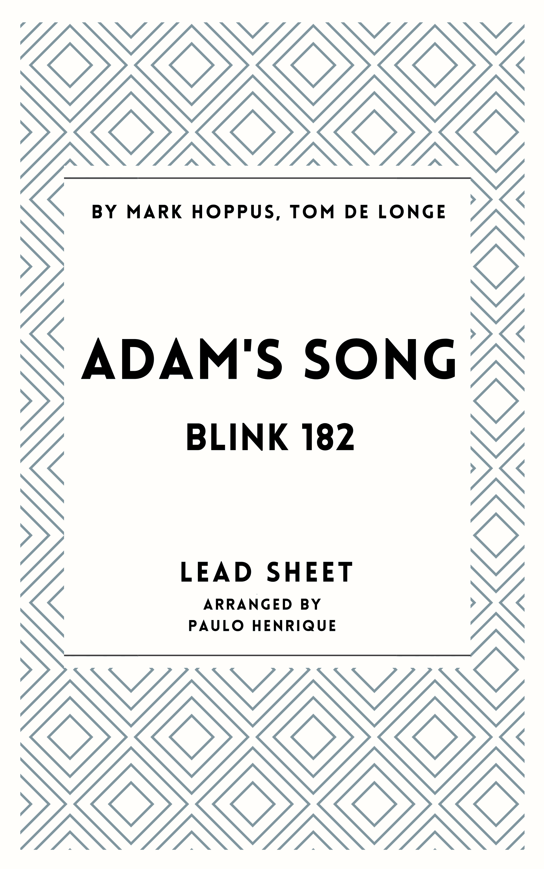 Adam's Song (arr. Paulo Henrique)