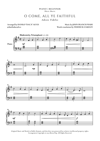 O Come, All Ye Faithful (arr. Danilo "Daca" Alves)