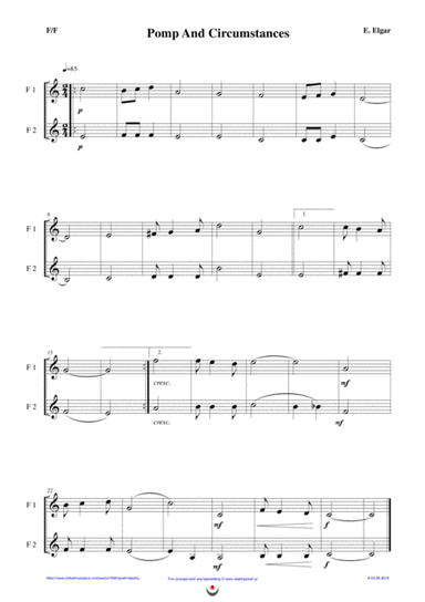 Pomp and Circumstances (easy brass duet Nb. 4 - F/F) (arr. Josef STASTNY)