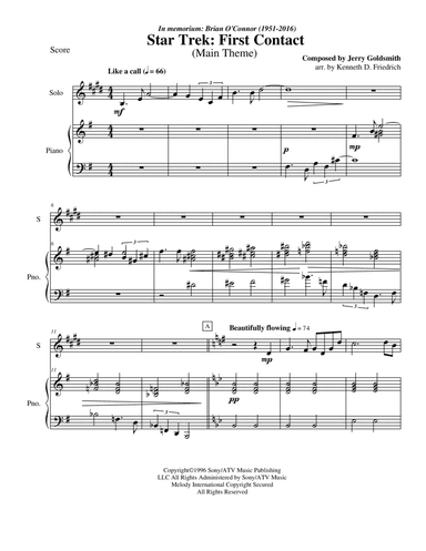 Star Trek(r) First Contact (arr. Kenneth D. Friedrich)