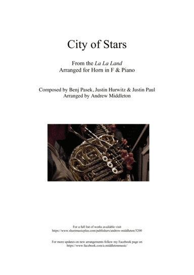 City Of Stars (arr. Andrew Middleton)