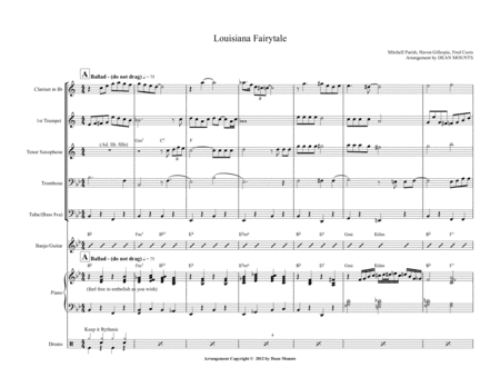 Louisiana Fairytale (arr. Dean Mounts)