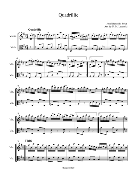 Quadrillie (arr. Nick Lacanski)