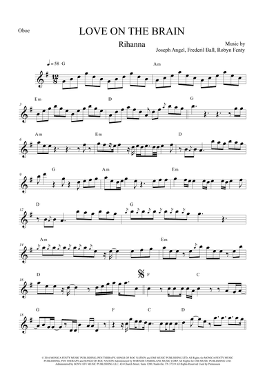 Love On The Brain (arr. The Sheet Music Library)