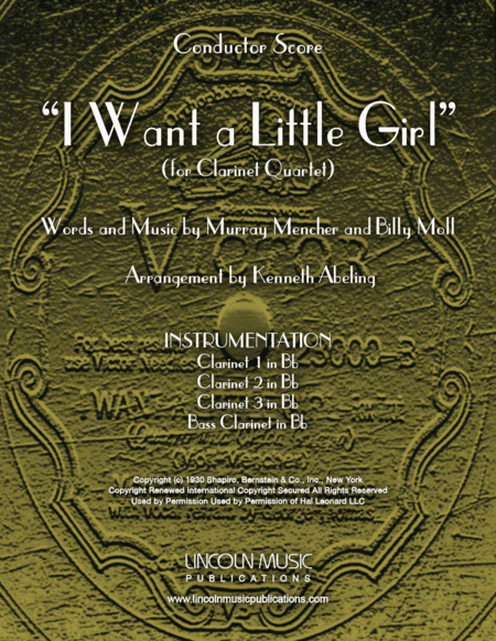 I Want A Little Girl (arr. Kenneth Abeling)