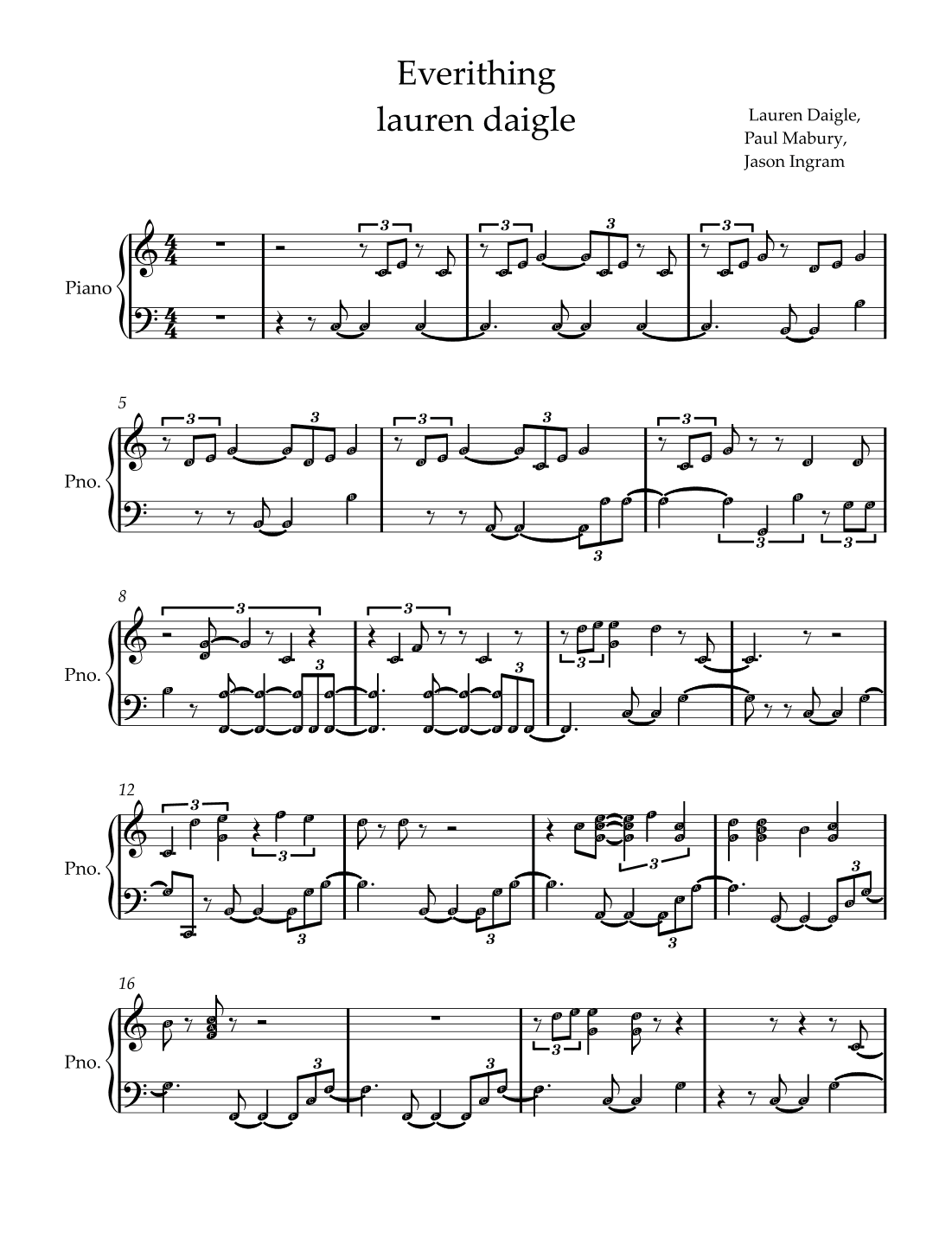Everything (arr. by ezequiel)