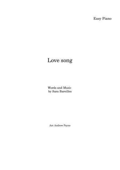 Love Song (arr. Andrew Payne)