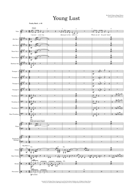 Young Lust (arr. Daryl McKenzie)