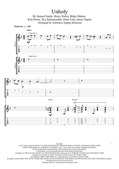 Unholy (arr. Antonius Agung Setiawan)